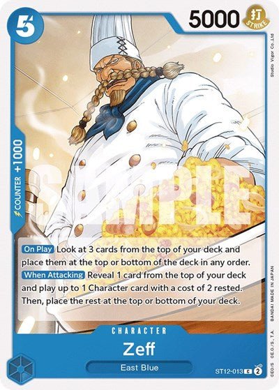 Zeff (Starter Deck 12: Zoro and Sanji) Near Mint - Nick Nack's Full Frontal Attack