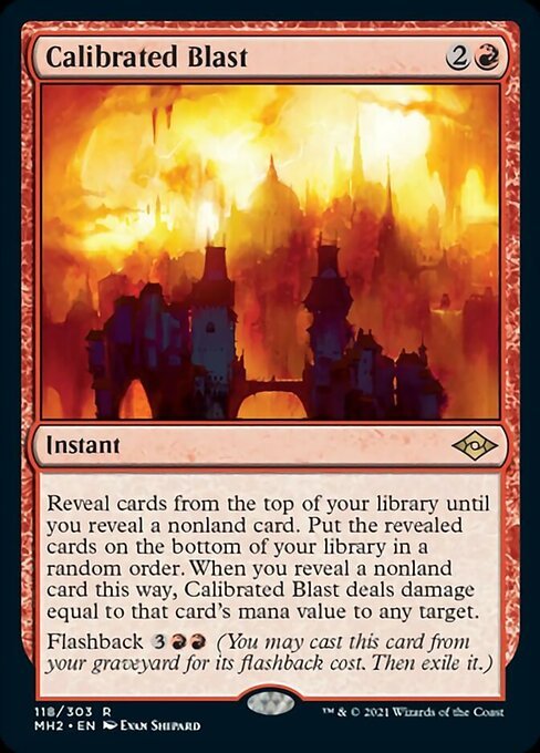 Calibrated Blast (Modern Horizons 2) Near Mint - Nick Nack's Full Frontal Attack