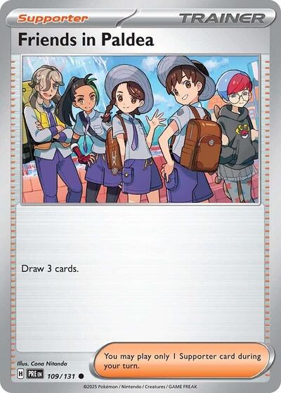 Friends in Paldea - 109 (SV: Prismatic Evolutions) Near Mint - Nick Nack's Full Frontal Attack