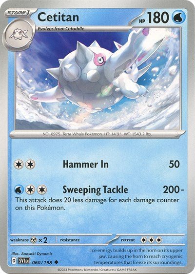 Cetitan (Scarlet and Violet: Base Set) Near Mint - Nick Nack's Full Frontal Attack