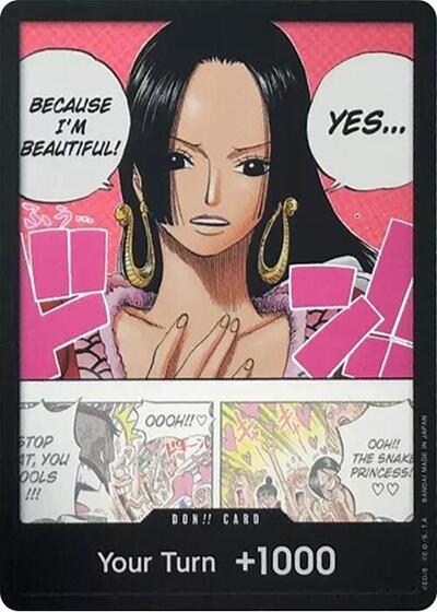 DON!! Card (Boa Hancock) (Double Pack Set Vol. 4) (500 Years in the Future) Near Mint Foil