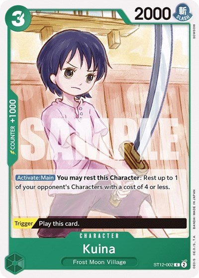 Kuina (Starter Deck 12: Zoro and Sanji) Near Mint - Nick Nack's Full Frontal Attack