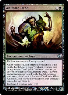Animate Dead (Premium Deck Series: Graveborn) Near Mint Foil - Nick Nack's Full Frontal Attack
