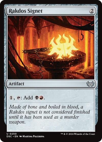 Rakdos Signet (Commander: Duskmourn: House of Horror) Near Mint - Nick Nack's Full Frontal Attack