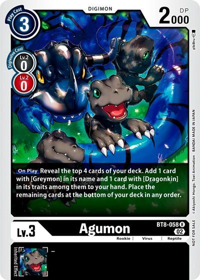 Agumon (Xros Encounter Pre - Release) (New Awakening) Near Mint - Nick Nack's Full Frontal Attack