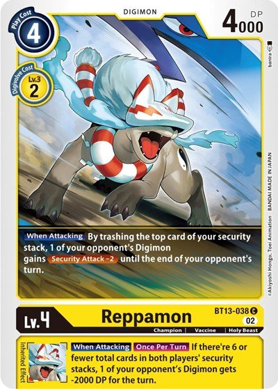 Reppamon (Versus Royal Knights) Near Mint - Nick Nack's Full Frontal Attack