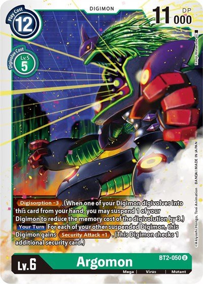 Argomon BT2 - 050 (Release Special Booster) Near Mint - Nick Nack's Full Frontal Attack