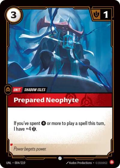 Prepared Neophyte (Unleashed) Near Mint - Nick Nack's Full Frontal Attack