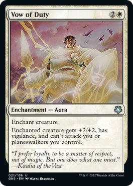 Vow of Duty (Magic Game Night: Free - For - All) Near Mint - Nick Nack's Full Frontal Attack
