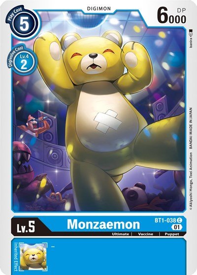 Monzaemon BT1 - 038 (Alternate Art) (Starter Deck 08: Ulforce Veedramon) Near Mint - Nick Nack's Full Frontal Attack