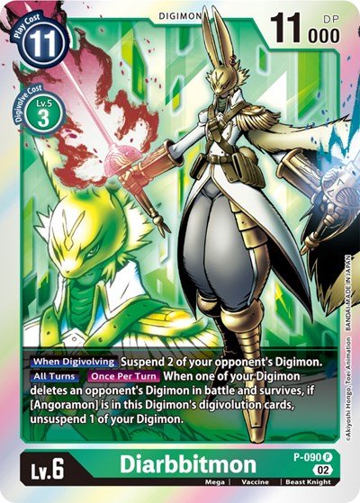 Diarbbitmon P - 090 (Digimon Promotion Cards) Near Mint Foil - Nick Nack's Full Frontal Attack