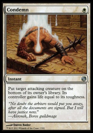 Condemn (Duel Decks: Heroes vs Monsters) Near Mint - Nick Nack's Full Frontal Attack