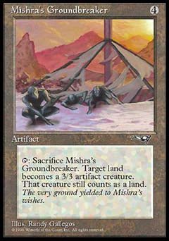 Mishra's Groundbreaker (Alliances) Light Play - Nick Nack's Full Frontal Attack