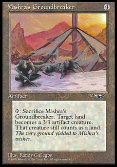 Mishra's Groundbreaker (Alliances) Light Play