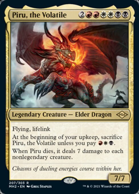 Piru, the Volatile (Modern Horizons 2) Near Mint - Nick Nack's Full Frontal Attack