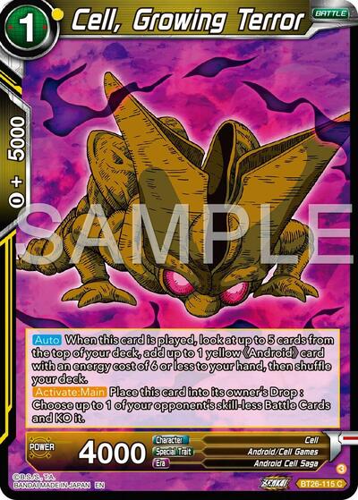 Cell, Growing Terror (Ultimate Advent) Near Mint