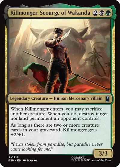 Killmonger, Scourge of Wakanda (Marvel Super Heroes) Near Mint - Nick Nack's Full Frontal Attack