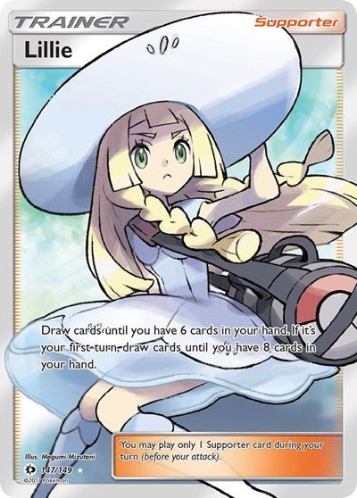Lillie (Full Art) (SM Base Set) Near Mint Holofoil - Nick Nack's Full Frontal Attack
