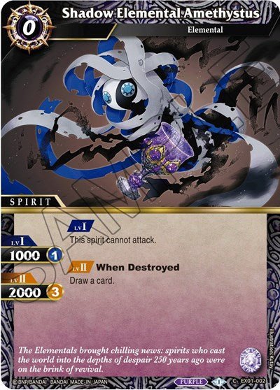 Shadow Elemental Amethystus (Expansion Set 01: Elemental Spark) Near Mint Holofoil - Nick Nack's Full Frontal Attack