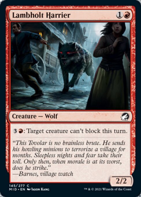 Lambholt Harrier (Innistrad: Midnight Hunt) Near Mint - Nick Nack's Full Frontal Attack