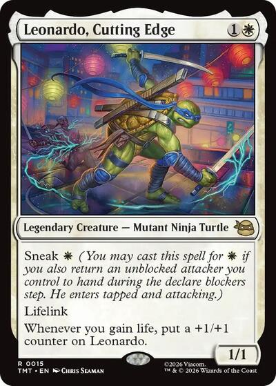 Leonardo, Cutting Edge (Teenage Mutant Ninja Turtles) Near Mint - Nick Nack's Full Frontal Attack