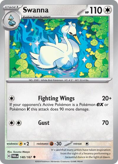 Swanna (SV06: Twilight Masquerade) Near Mint - Nick Nack's Full Frontal Attack