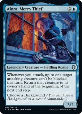 Alora, Merry Thief (Commander Legends: Battle for Baldur's Gate) Near Mint - Nick Nack's Full Frontal Attack