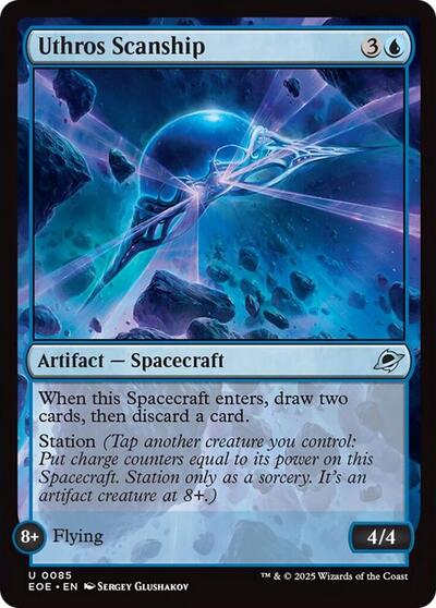 Uthros Scanship (Edge of Eternities) Near Mint Foil - Nick Nack's Full Frontal Attack