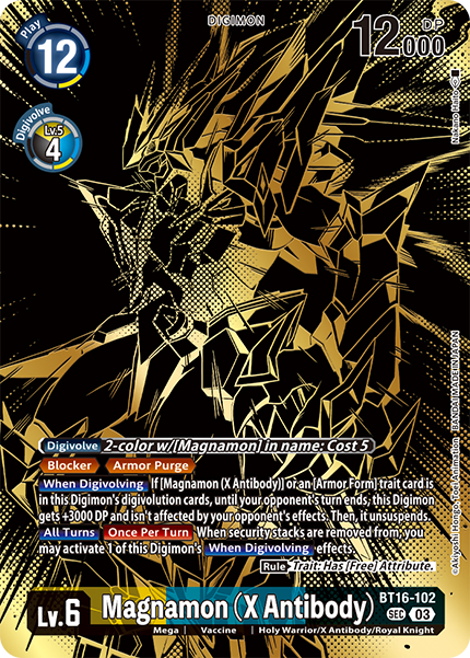Magnamon (X Antibody) (Tamer's Evolution Box -Rise of Digimon-) (Beginning Observer) Near Mint Foil