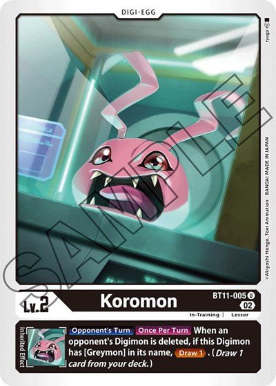 Koromon (Dimensional Phase) Near Mint - Nick Nack's Full Frontal Attack