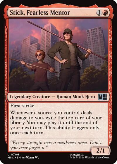 Stick, Fearless Mentor (Commander: Marvel Super Heroes) Near Mint