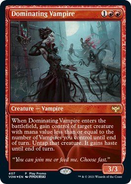 Dominating Vampire (Promos: Play) Near Mint Foil - Nick Nack's Full Frontal Attack
