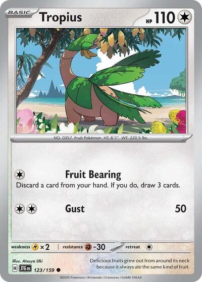 Tropius (SV09: Journey Together) Near Mint Reverse Holofoil - Nick Nack's Full Frontal Attack