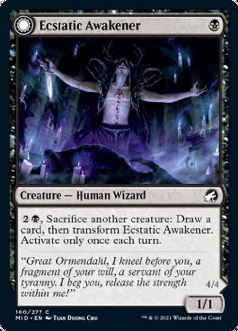 Ecstatic Awakener / Awoken Demon (Innistrad: Midnight Hunt) Near Mint - Nick Nack's Full Frontal Attack