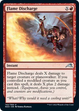 Flame Discharge (Kamigawa: Neon Dynasty) Near Mint - Nick Nack's Full Frontal Attack