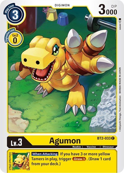 Agumon BT2 - 033 (Release Special Booster) Near Mint - Nick Nack's Full Frontal Attack