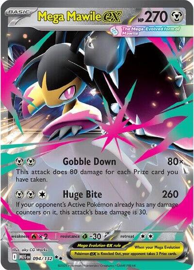 Mega Mawile ex - 094 (ME01: Mega Evolution) Near Mint Holofoil - Nick Nack's Full Frontal Attack