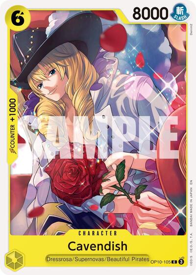 Cavendish OP10 - 105 (Reprint) (Premium Booster - The Best - Vol. 2) Near Mint - Nick Nack's Full Frontal Attack