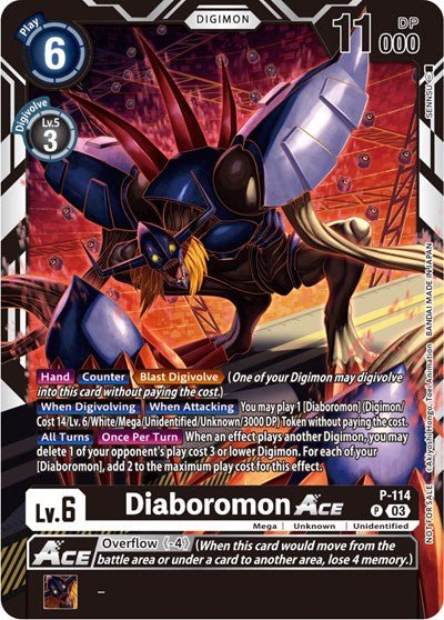 Diaboromon Ace P-114 (3rd Anniversary Survey Pack) (Digimon Promotion –  Nick Nack's Full Frontal Attack