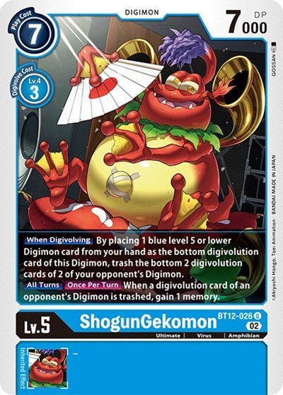ShogunGekomon (Across Time) Near Mint - Nick Nack's Full Frontal Attack
