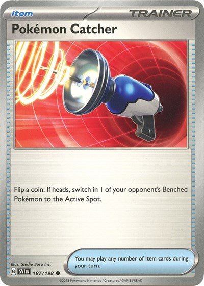 Pokemon Catcher (Scarlet and Violet: Base Set) Near Mint - Nick Nack's Full Frontal Attack