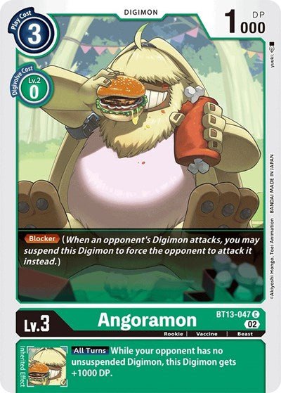 Angoramon (Versus Royal Knights) Near Mint - Nick Nack's Full Frontal Attack