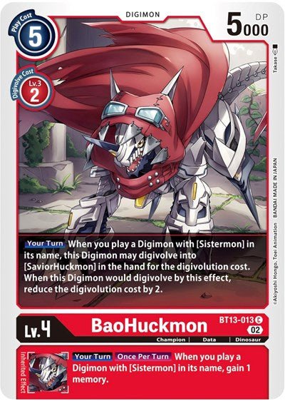 BaoHuckmon (Versus Royal Knights) Near Mint - Nick Nack's Full Frontal Attack