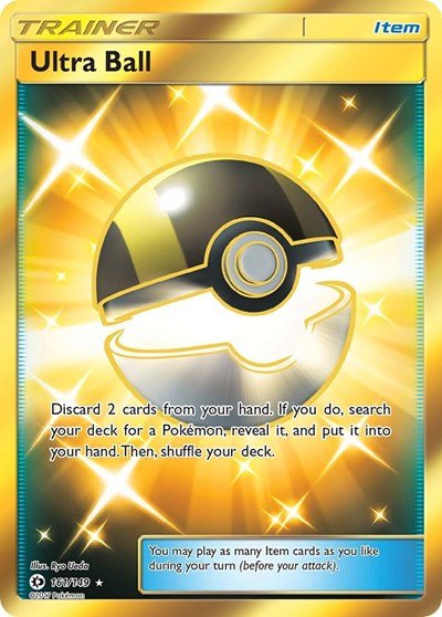 Ultra Ball (Secret) (SM Base Set) Near Mint Holofoil - Nick Nack's Full Frontal Attack