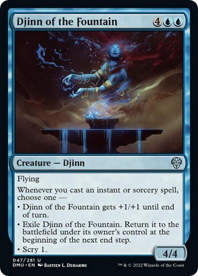 Djinn of the Fountain (Dominaria United) Near Mint - Nick Nack's Full Frontal Attack