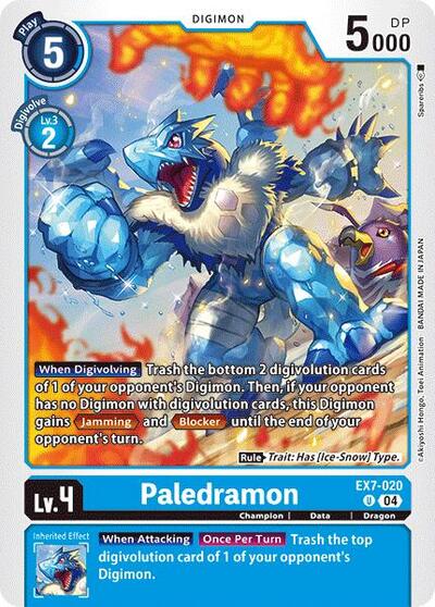 Paledramon (Digimon LIBERATOR) Near Mint - Nick Nack's Full Frontal Attack