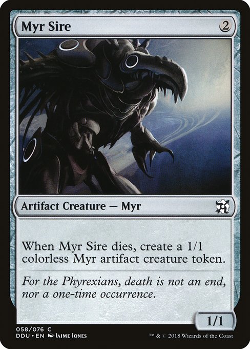 Myr Sire (Duel Decks: Elves vs Inventors) Near Mint - Nick Nack's Full Frontal Attack