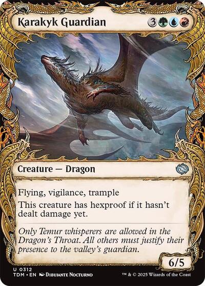 Karakyk Guardian (Showcase) (Tarkir: Dragonstorm) Near Mint - Nick Nack's Full Frontal Attack