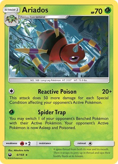 Ariados (SM - Celestial Storm) Near Mint Holofoil - Nick Nack's Full Frontal Attack