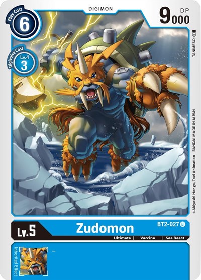 Zudomon BT2-027 (Release Special Booster) Near Mint